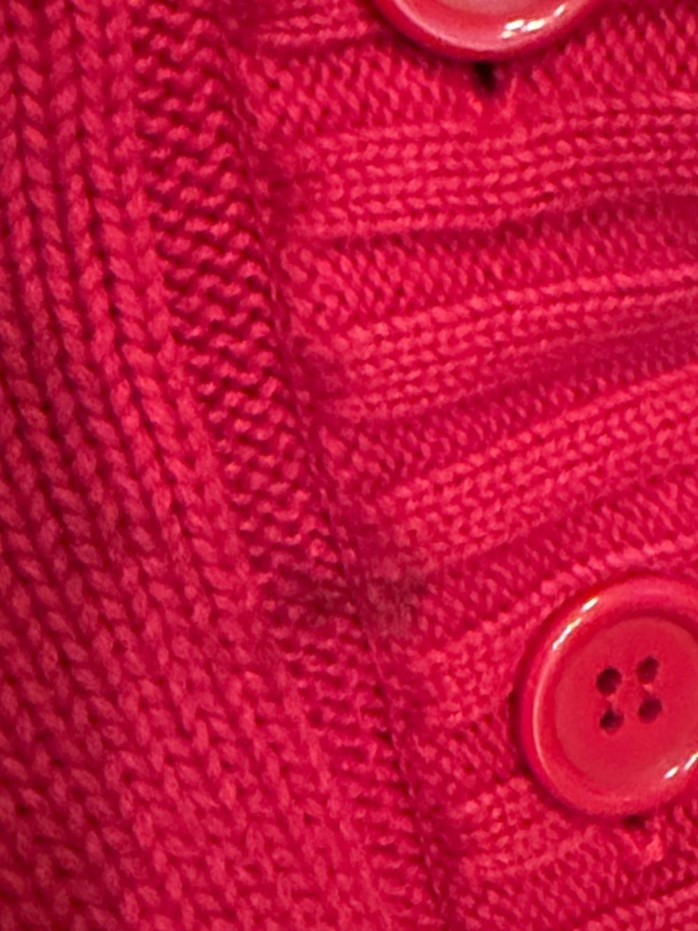 πππ3 for 12$πππKaren Scott Cable-Knit Button Front Sweater - Red Large - Picture 8 of 8